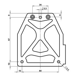 Držák SPZ -LAMPA- NAXOX
