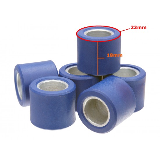 Roller weights -POLINI- 23x18mm 24.3g x6