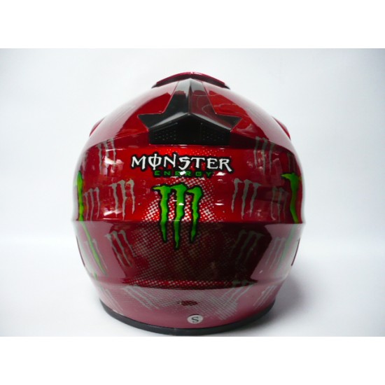 Helmet -EU- Monster cross, red, S/M, model 2336