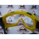 Goggles  -EU- motocross yellow frame, transparent viewfinder