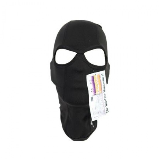 Balaclava -Bars- black, with two holes for the eyes, universal size