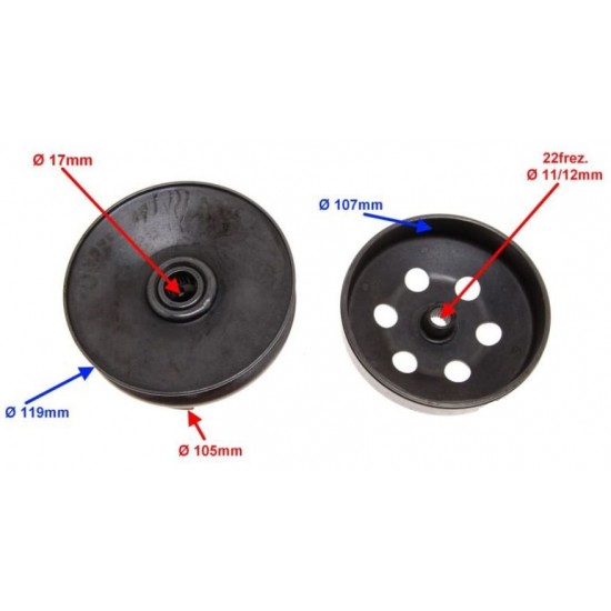 Torque drive kit -EU- GY6 (4 stroke) 50 cc (139QMB)