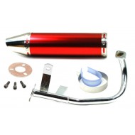 Výfuk -EU- GY6 (4taktní) 50 ccm (139QMA, 139QMB)10" kolo, TUNING