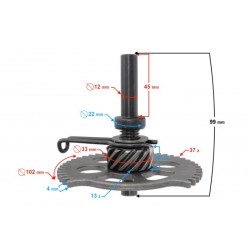 Nakopávačka pastorek -EU- GY6 (4taktní) 125-150 ccm (152 QMI, 157 QMJ
