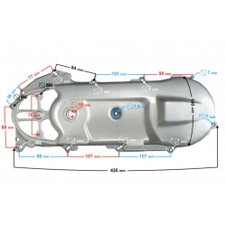 Kryt variátoru -EU- CPI,KEEWAY 50ccm 2T