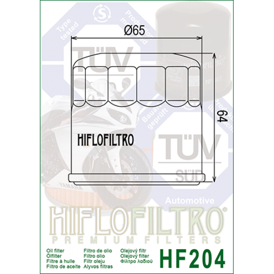 Olejový filtr -HIFLO FILTRO- HF204