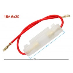 Krabice s pojistkami -EU- univerzální, 15A 6x30