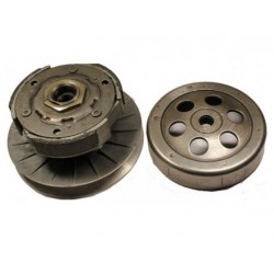 Sada zadní řemenice + zvon -EU- MINARELLI 250, YAMAHA MAJESTY 250, VERSITY XC 300, APRILIA LEONARDO 250, MALAGUTI MADISON 250