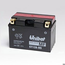 Baterie -UNIBAT- 10Ah 12V gelová CT12A-BS, YT12A-BS