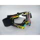 Goggles -EU- motocross colorful, transparent viewfinder, model 3616
