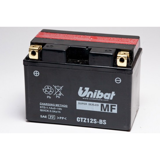 Battery -UNIBAT- 11Ah 12v gel CTZ12S-BS YTZ12S-BS