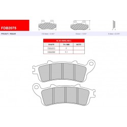 Brzdové destičky -FERODO- FDB2075EF (ECO FRICTION)
