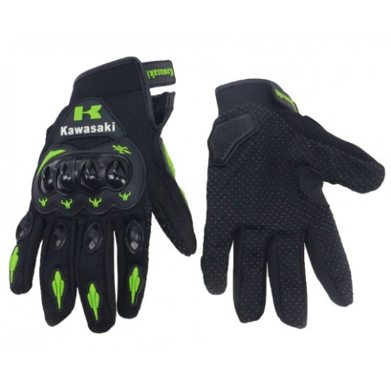 Gloves -EU- Kawasaki, black and green