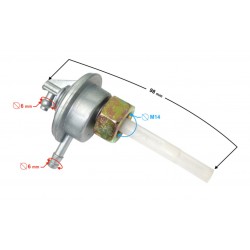 Benzinový kohout -WM- M14x1.0 CPI, KEEWAY 2T 50ccm