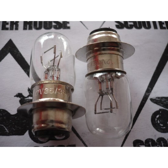 Light bulb -Taiwan- 12V/35/35W, 1 groove, P15D-1, TWO LIGHTS