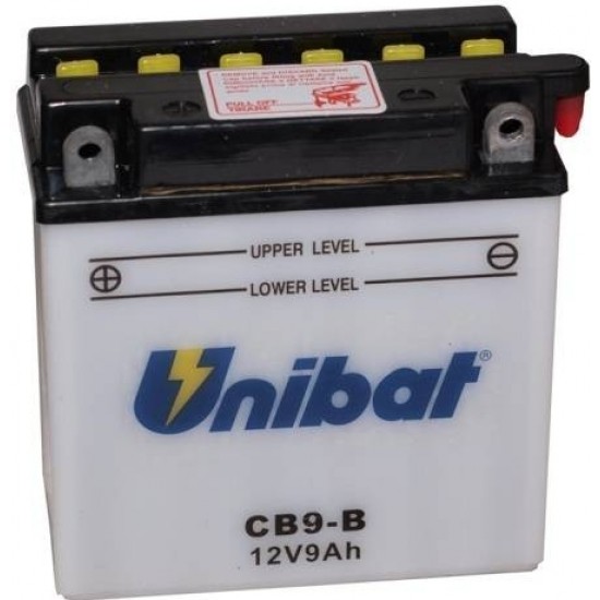 Baterie -UNIBAT- 9Ah, 12V provozuschopná CB9-B, YB9-B