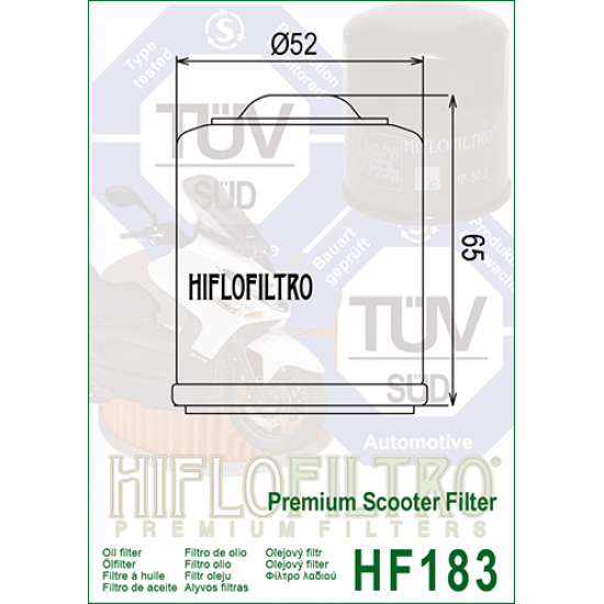 Oil filter -HIFLO- HF183