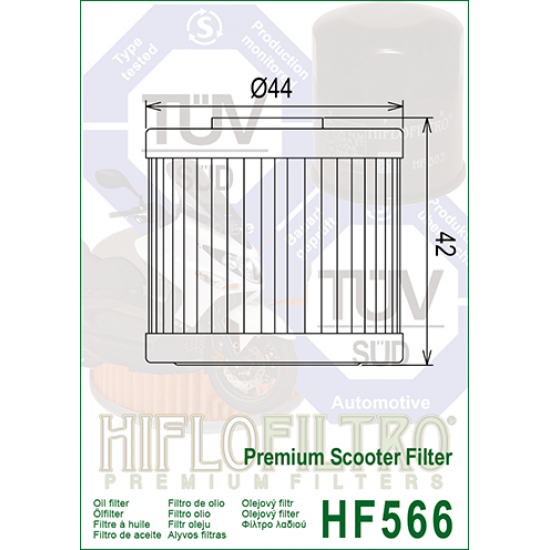 Olejový filtr -HIFLO- HF566