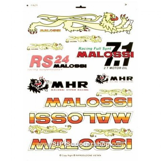 Stickers MALOSSI height=350mm, width=200mm