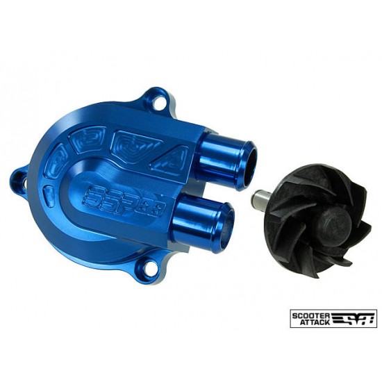 Water pump STAGE 6 +40 more power CNC - blue