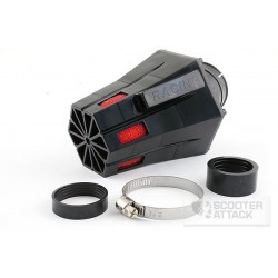 Vzduchový filtr -STR8- černý úhel=30 stupňů, připojení=28-35mm