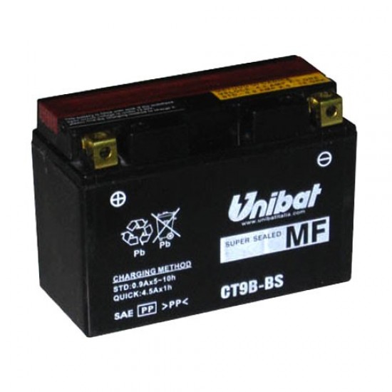 Baterie -UNIBAT- 8Ah 12V gelová CT9B-BS, YT9B-BS