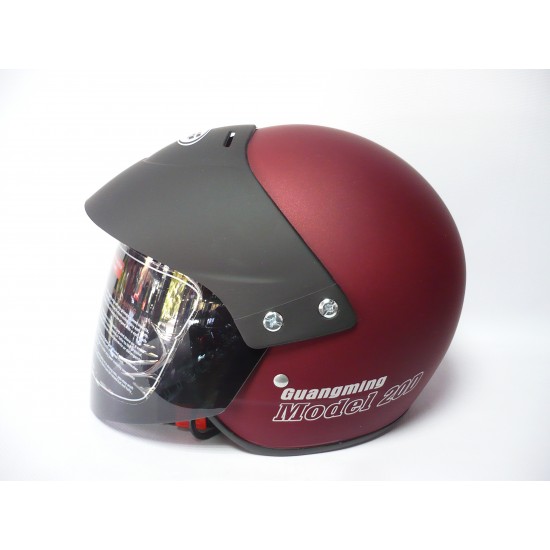 Helmet -GM- dark red matt, universal size
