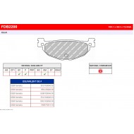 Brzdové destičky -FERODO- FDB2200EF (ECO FRICTION)