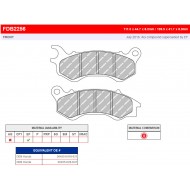 Brzdové destičky -FERODO- FDB2256EF (ECO FRICTION)