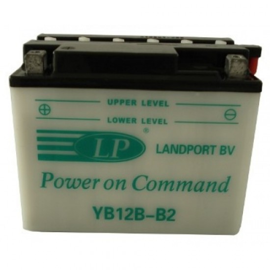 Battery -LANDPORT- 12Ah 12V serviceable CB12B-B2, YB12B-B2