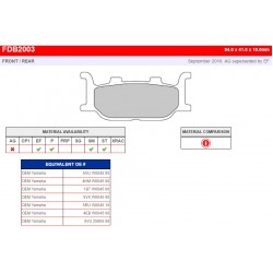 Brzdové destičky -FERODO- FDB2003EF (ECO FRICTION)