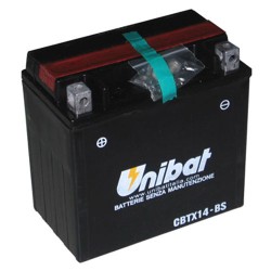 Baterie -UNIBAT- 12Ah 12V gelová CBTX14-BS, YTX14-BS