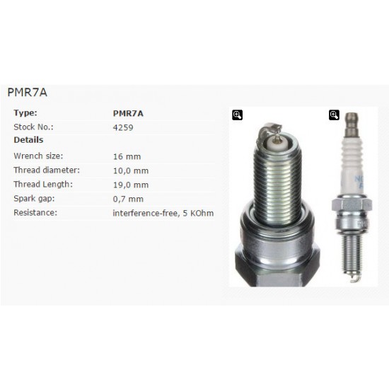 Spark plug -NGK- PMR7A 4259