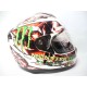 Helmet -S2- Monster white with red, size XL