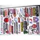 Stickers kit 325х460mm MIX 3