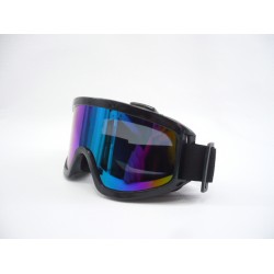 Brýle -EU- motokrosový černý rám, zrcadlový hledáček