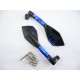 Mirrors kit -EU- bolt-10mm and 8mm RACING STYLE arm-95mm blue