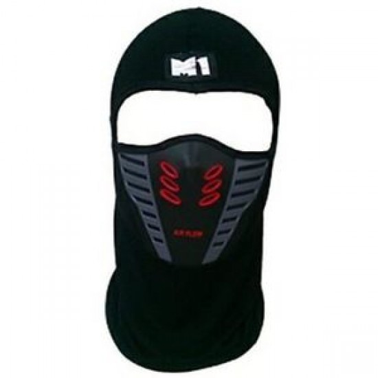 Face mask -EU- AIR FLOW, black, universal size