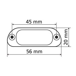 Osvětlení SPZ -LAMPA- 4 diody