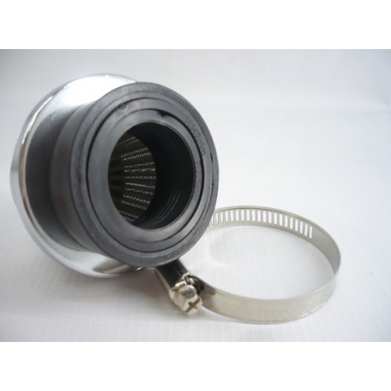 Vzduchový filtr -EU- SPORT kovová síťová přípojka s adaptéry=35,42,48mm, výška 61mm