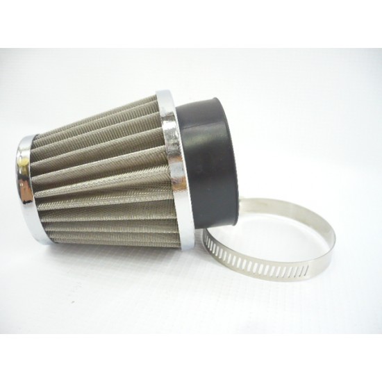 Vzduchový filtr -EU- SPORT kovová síťovina s adaptéry Ф=35,42,49mm, výška 85mm