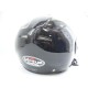 Helmet -VIRTUE- black, universal size, open with viewfinder and sunglasses