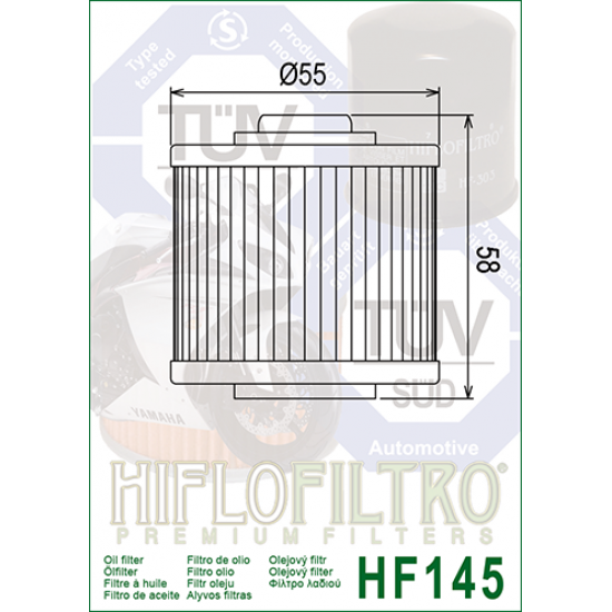 Oil filter -HIFLO- HF145