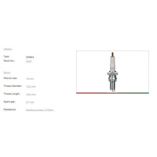 Spark plug -NGK- DR9EA 3437