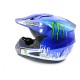 Helmet -EU- Monster cross, blue,  S/M, model 4049