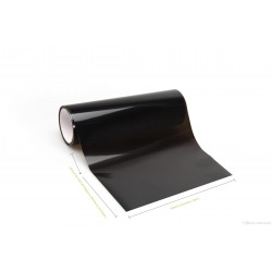 FÓLIE PŘEDNÍCH A BRZDOVÝCH SVĚTLA TMAVĚ ČERNÝ LESK, šířka-400mm, délka-1000mm