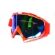 Goggles  -EU- motocross A23 red frame, mirror viewfinder