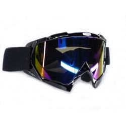 Brýle -EU- motokrosové A23 černý rám, zrcadlový hledáček