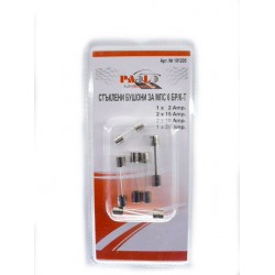 Pojistky -EU- sklo, blistr 6ks