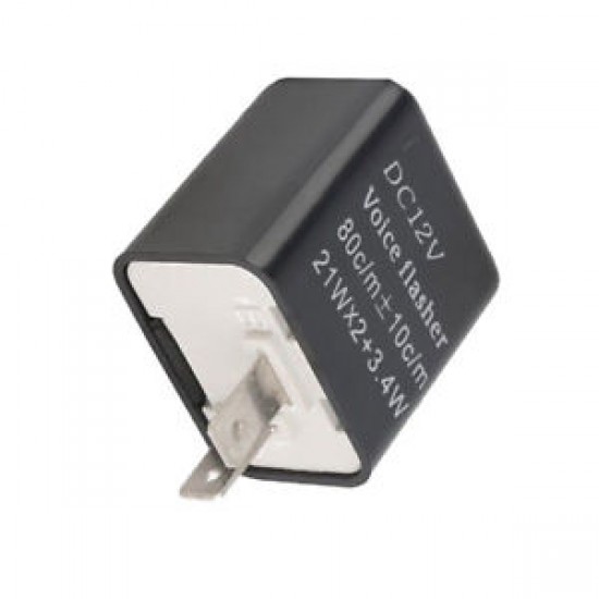 Blinkers relay -EU- for LED blinkers, 80c/m +- 10c/m, 21Wx2+3.4W